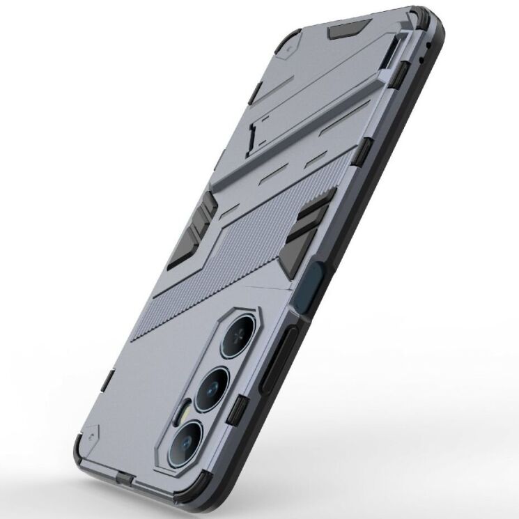 Захисний чохол Deexe Bibercas для Realme C65 - Dark Blue: фото 4 з 8