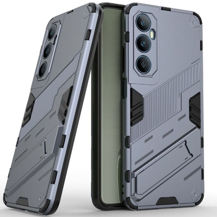 Захисний чохол Deexe Bibercas для Realme C65 - Dark Blue: фото 1 з 8