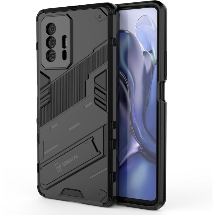 Захисний чохол Deexe Bibercas для Xiaomi 11T / 11T Pro - Black: фото 2 з 7