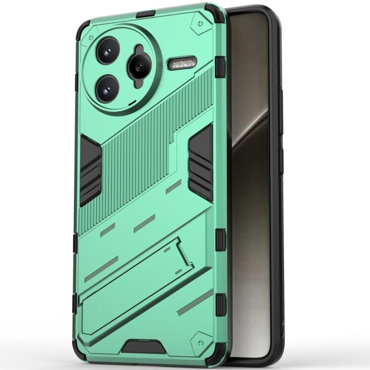 Защитный чехол Deexe Bibercas для Xiaomi Poco F7 Ultra - Green: фото 2 из 8