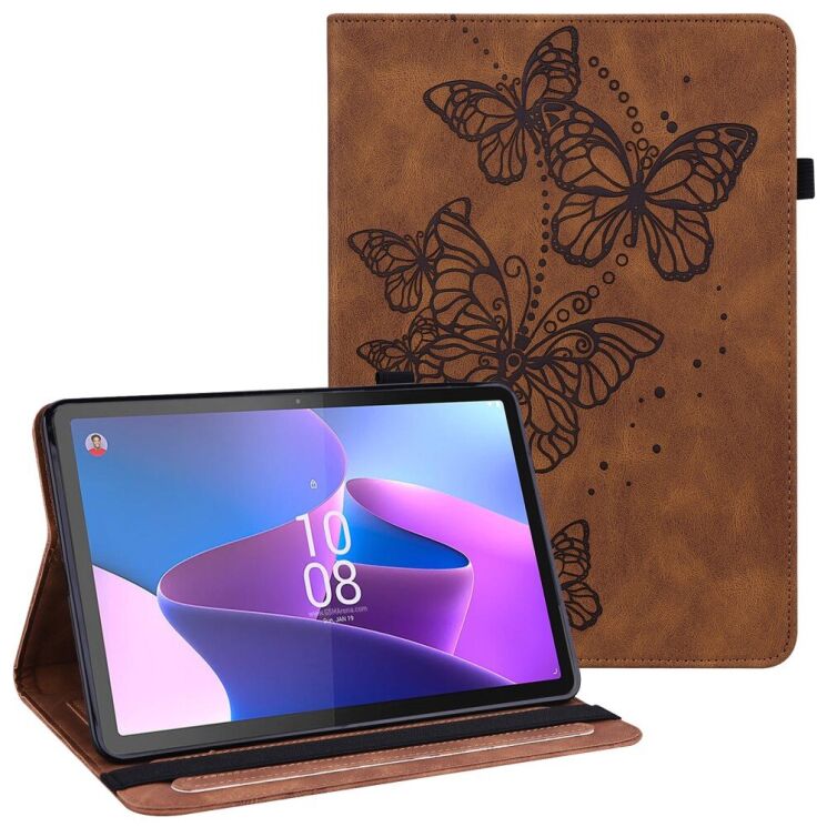 Защитный чехол Deexe Butterfly для Lenovo Tab P11 Pro Gen 2 - Brown: фото 1 из 9