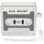 Защитный чехол Deexe Cassette Design для Apple AirPods 4 - Grey: фото 1 из 9