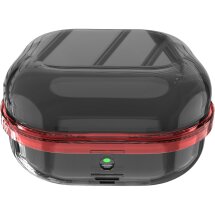 Защитный чехол Deexe Clear Guard для Samsung Galaxy Buds 4 / Buds 4 Pro - Red / Black: фото 1 из 1