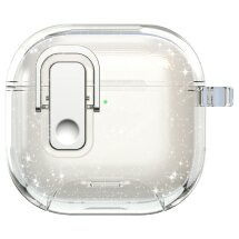 Захисний чохол Deexe Clear Stand для AirPods 5 / 4 - Glitter Transparent: фото 1 з 8