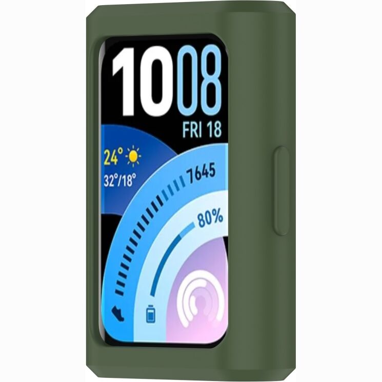 Защитный чехол Deexe Color Frame для Huawei Band 11 Pro - Dark Green: фото 5 из 8