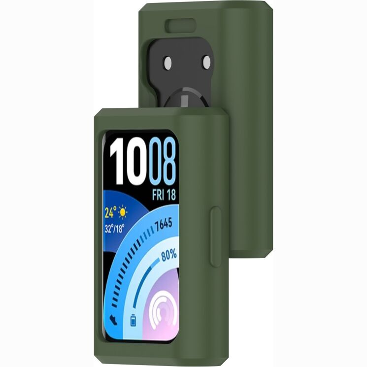 Защитный чехол Deexe Color Frame для Huawei Band 11 Pro - Dark Green: фото 6 из 8