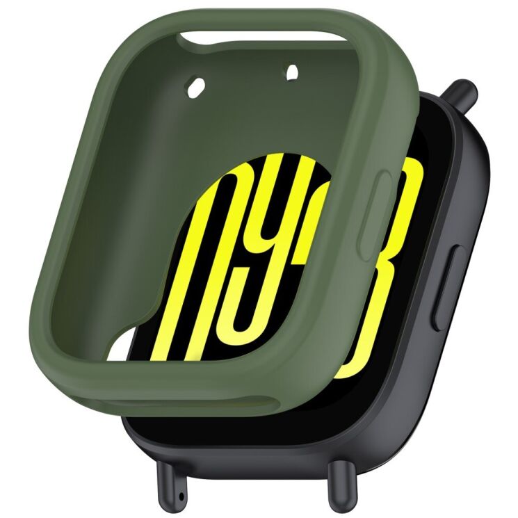 Защитный чехол Deexe Color Frame для Xiaomi Redmi Watch 5 Active - Dark Green: фото 1 из 8