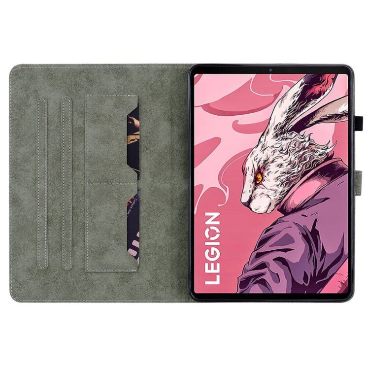 Защитный чехол Deexe Cute Tiger для Lenovo Legion Tab - Dark Blue: фото 2 из 10