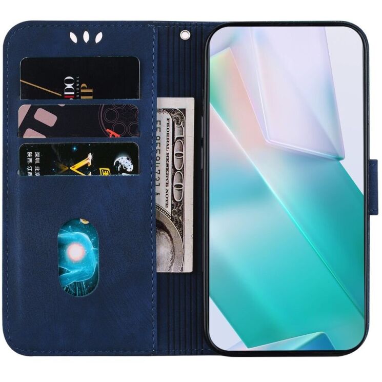 Защитный чехол Deexe Cute Tiger (FP) для Infinix Zero 30 - Dark Blue: фото 2 из 10