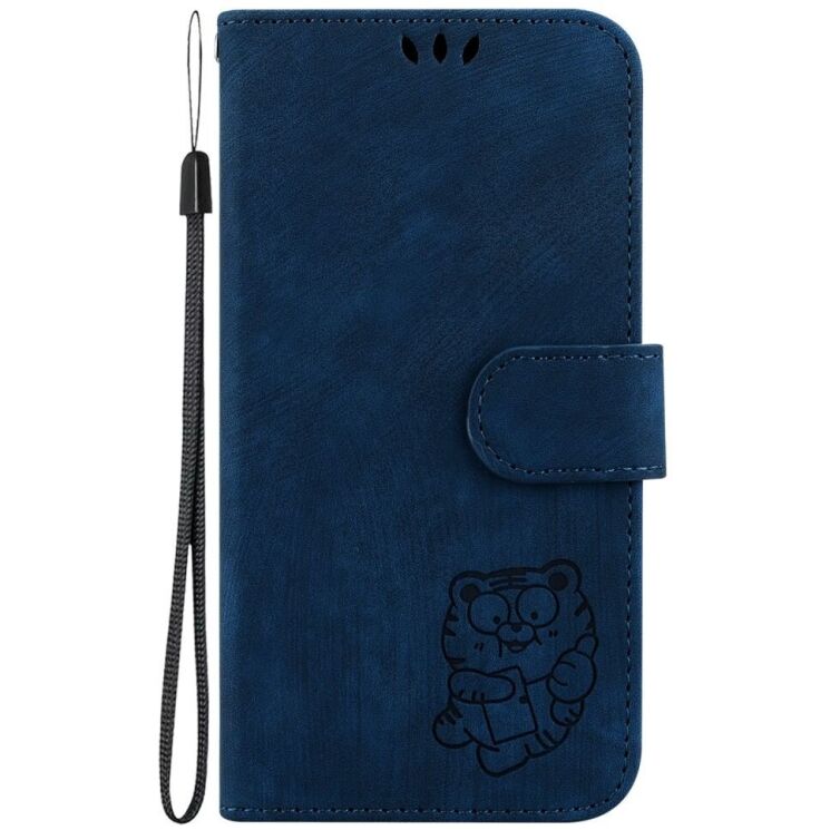 Защитный чехол Deexe Cute Tiger (FP) для Infinix Zero 30 - Dark Blue: фото 4 из 10