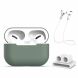 Защитный чехол Deexe Double Protect для Apple AirPods Pro - Green (263211G). Фото 1 из 10