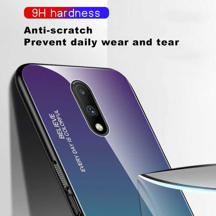 Защитный чехол Deexe Gradient Color для OnePlus 7 - Purple / Blue: фото 7 из 10