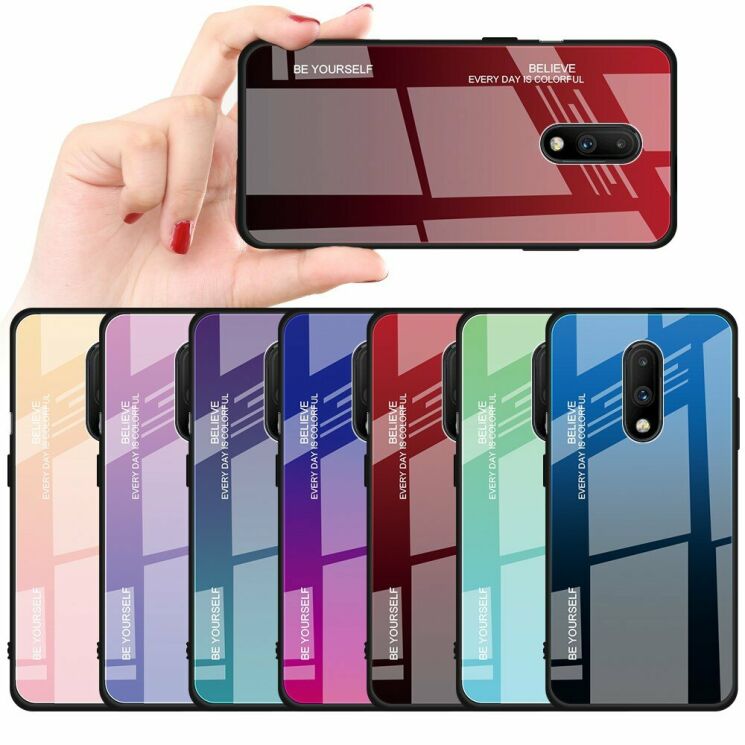 Защитный чехол Deexe Gradient Color для OnePlus 7 - Purple / Blue: фото 10 из 10