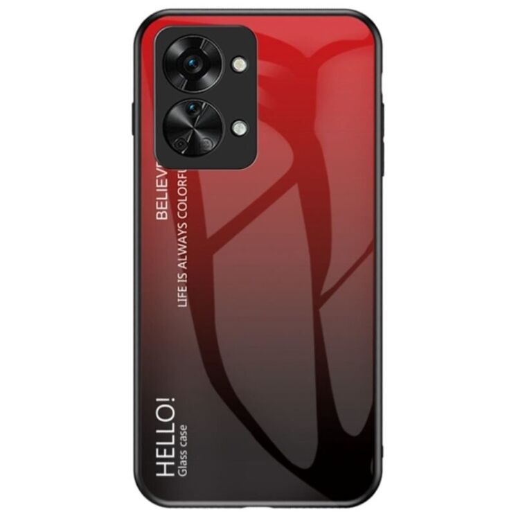 Защитный чехол Deexe Gradient Color для OnePlus Nord 2T - Red / Black: фото 1 из 10