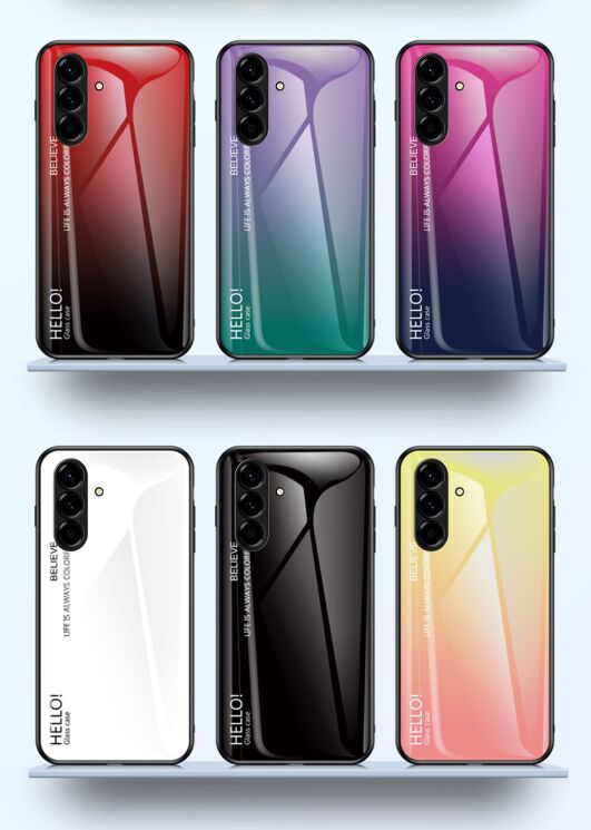 Защитный чехол Deexe Gradient Color для Samsung Galaxy A27 (A276) - Yellow (408603Y) Защитный чехол Deexe Gradient Color для Samsung Galaxy A27 (A276) - Yellow: фото 6 из 11