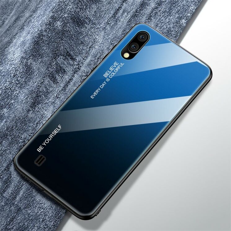 Захисний чохол Deexe Gradient Color для Samsung Galaxy M10 (M105) - Blue / Black: фото 4 з 15