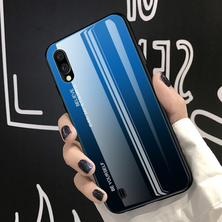 Захисний чохол Deexe Gradient Color для Samsung Galaxy M10 (M105) - Blue / Black: фото 3 з 15