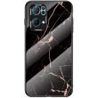 Защитный чехол Deexe Gradient Pattern для OPPO Reno 7 Pro - Black / Gold (295600BF)