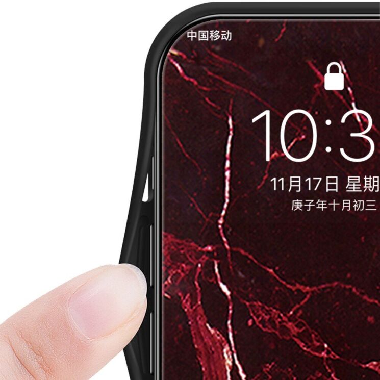 Захисний чохол Deexe Gradient Pattern для Xiaomi Poco X7 Pro - Red: фото 3 з 8
