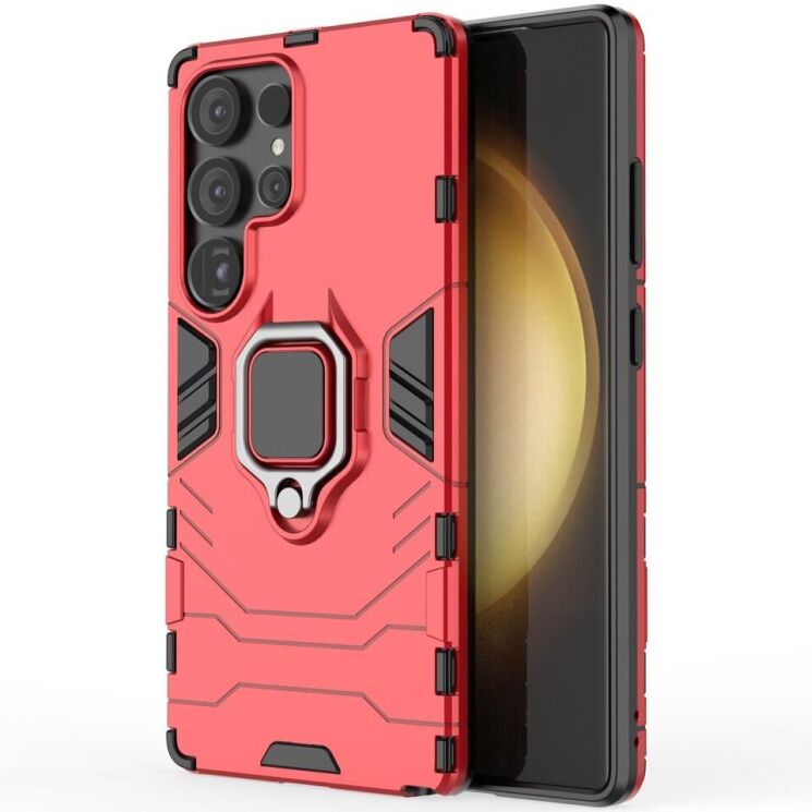 Защитный чехол Deexe Hybrid Case для Samsung Galaxy S25 Ultra (S938) - Red: фото 1 из 6