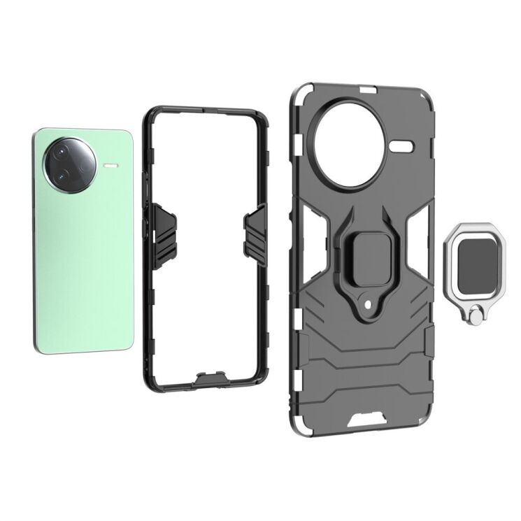 Защитный чехол Deexe Hybrid Case для Xiaomi Poco F7 Pro - Black: фото 6 из 6