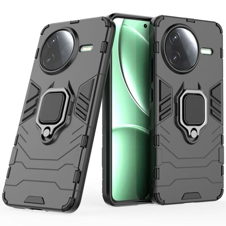Защитный чехол Deexe Hybrid Case для Xiaomi Poco F7 Pro - Black: фото 1 из 6