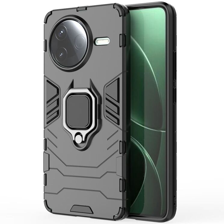 Защитный чехол Deexe Hybrid Case для Xiaomi Poco F7 Pro - Black: фото 2 из 6