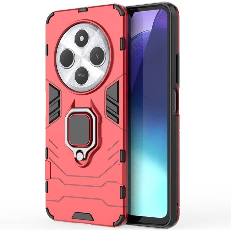 Защитный чехол Deexe Hybrid Case для Xiaomi Redmi 14C / Redmi A4 5G / Poco C75 - Red: фото 2 из 6