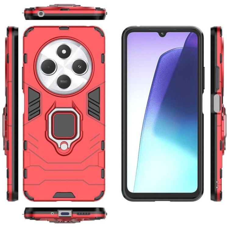 Защитный чехол Deexe Hybrid Case для Xiaomi Redmi 14C / Redmi A4 5G / Poco C75 - Red: фото 4 из 6