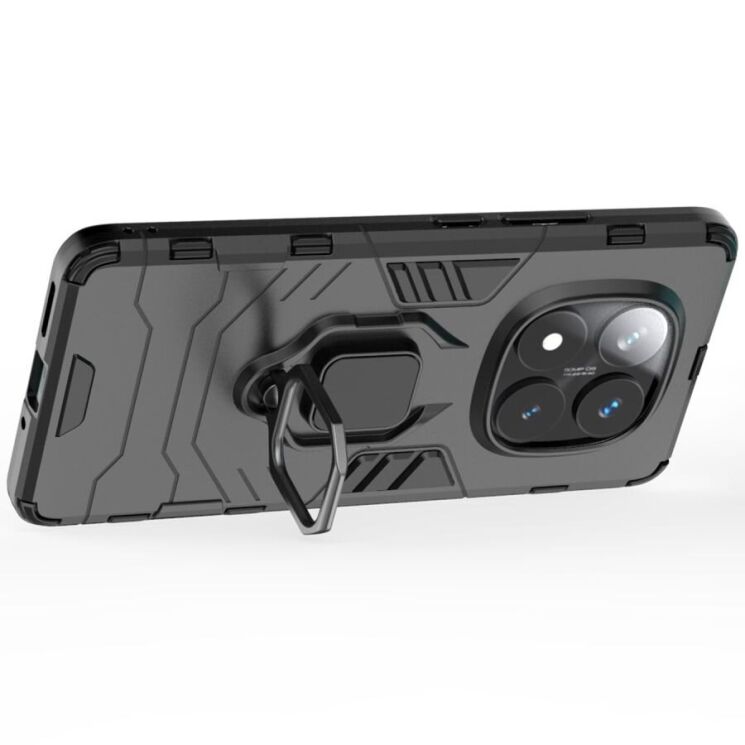 Защитный чехол Deexe Hybrid Case для Xiaomi Redmi Note 14 Pro 5G - Black: фото 3 из 6