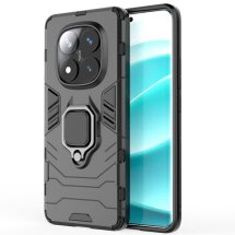 Защитный чехол Deexe Hybrid Case для Xiaomi Redmi Note 14 Pro 5G - Black: фото 1 из 6