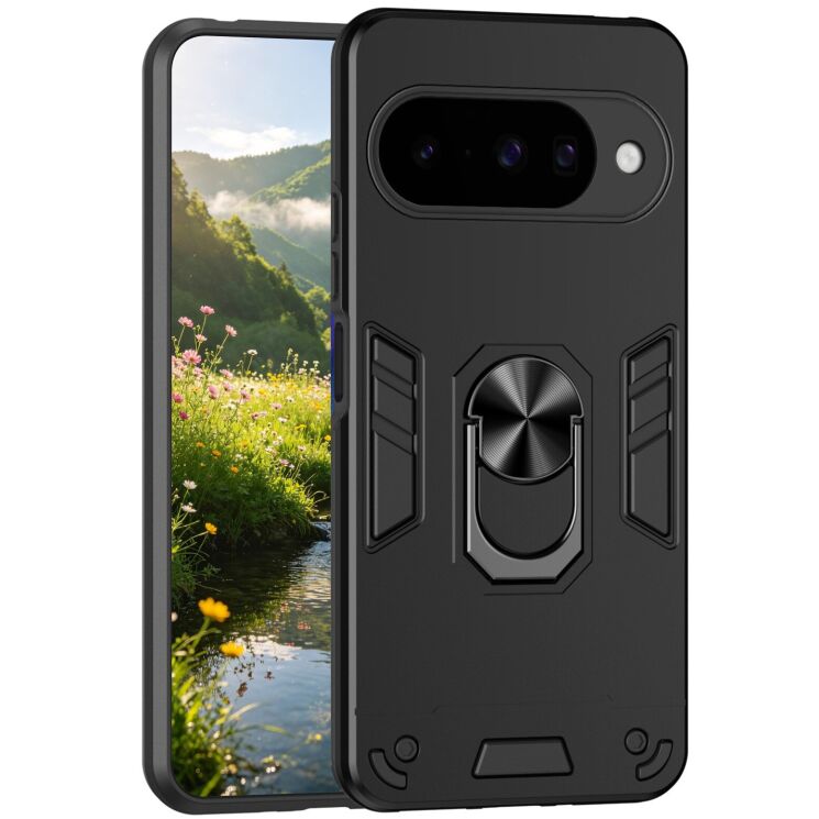 Захисний чохол Deexe Hybrid Shell для Google Pixel 10 / Pixel 10 Pro - Black: фото 1 з 7