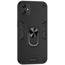 Защитный чехол Deexe Hybrid Shell для Samsung Galaxy A06 (A065) - Black: фото 1 из 6
