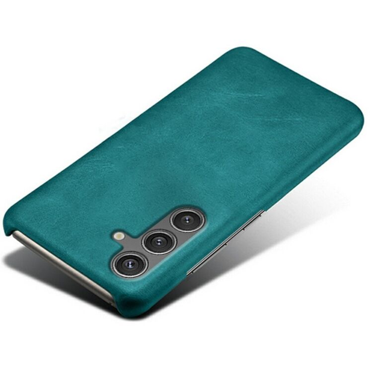 Защитный чехол Deexe Leather Back Cover для Samsung Galaxy S25 (S931) - Green: фото 3 из 4
