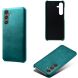 Защитный чехол Deexe Leather Back Cover для Samsung Galaxy S25 (S931) - Green (375355G). Фото 2 из 4