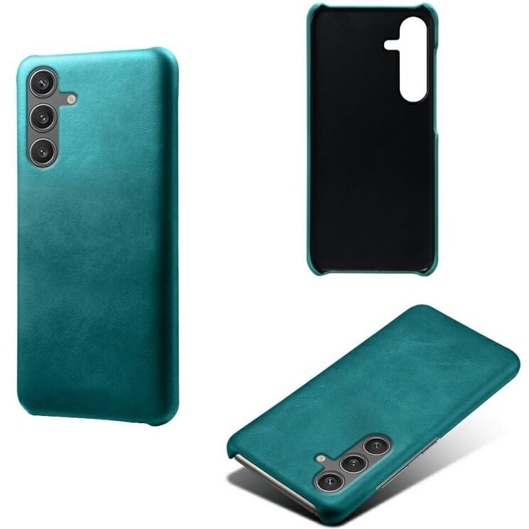 Защитный чехол Deexe Leather Back Cover для Samsung Galaxy S25 (S931) - Green: фото 2 из 4