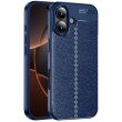 Захисний чохол Deexe Leather Cover для Apple iPhone 17 - Blue (387265L)