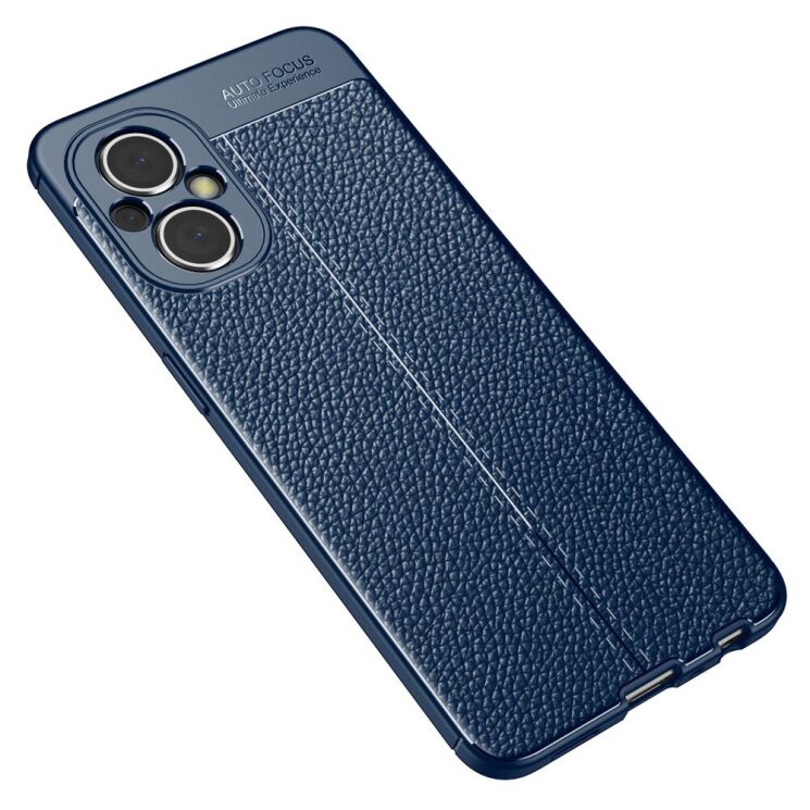 Защитный чехол Deexe Leather Cover для OnePlus Nord N20 - Blue: фото 2 из 7