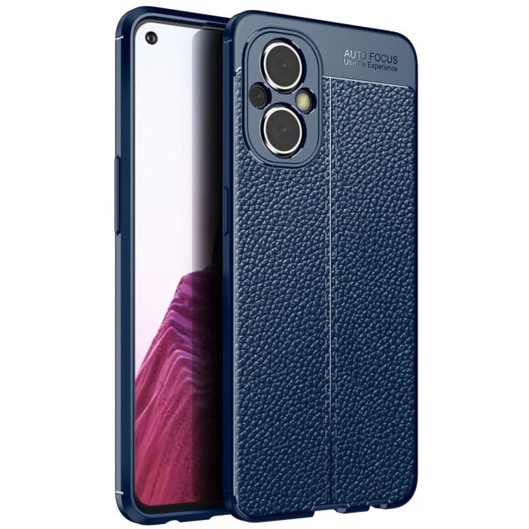 Защитный чехол Deexe Leather Cover для OnePlus Nord N20 - Blue: фото 1 из 7