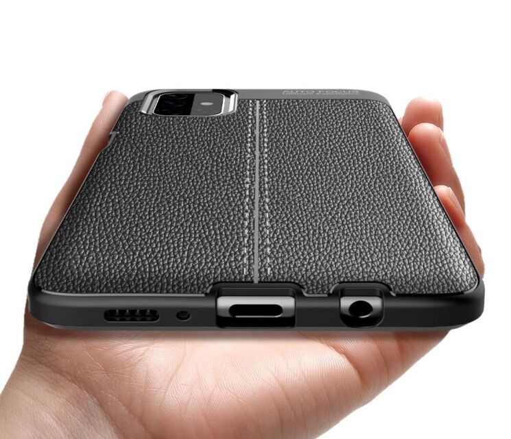 Защитный чехол Deexe Leather Cover для Samsung Galaxy M51 (M515) - Blue: фото 9 из 10
