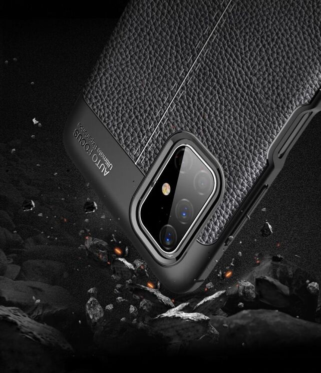 Защитный чехол Deexe Leather Cover для Samsung Galaxy M51 (M515) - Blue: фото 6 из 10