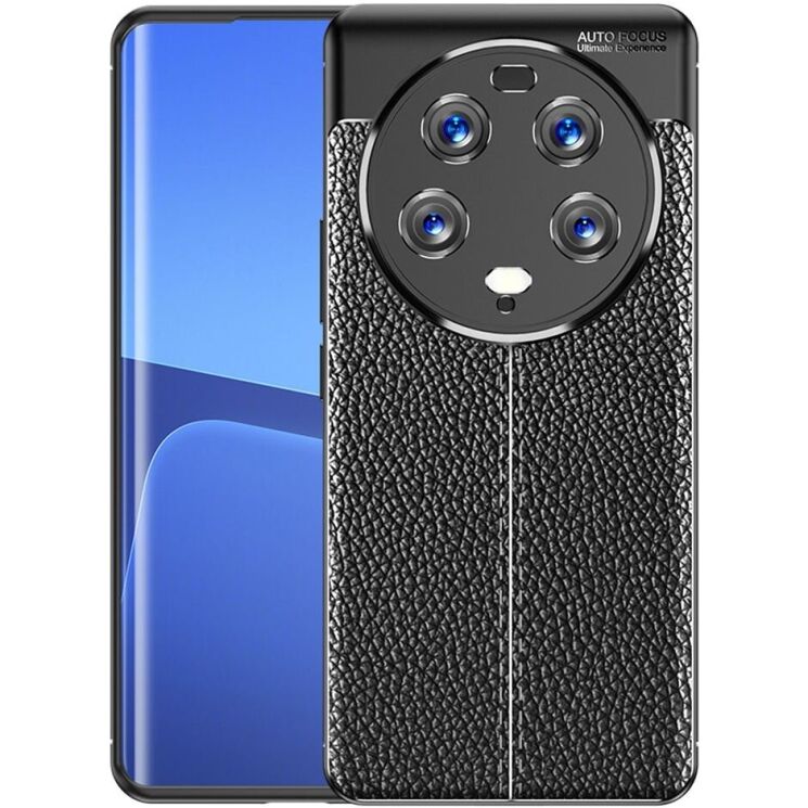 Защитный чехол Deexe Leather Cover для Xiaomi 13 Ultra - Black: фото 1 из 5