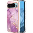 Защитный чехол Deexe Marble Style для Google Pixel 9 / 9 Pro - Light Purple (360016LV)