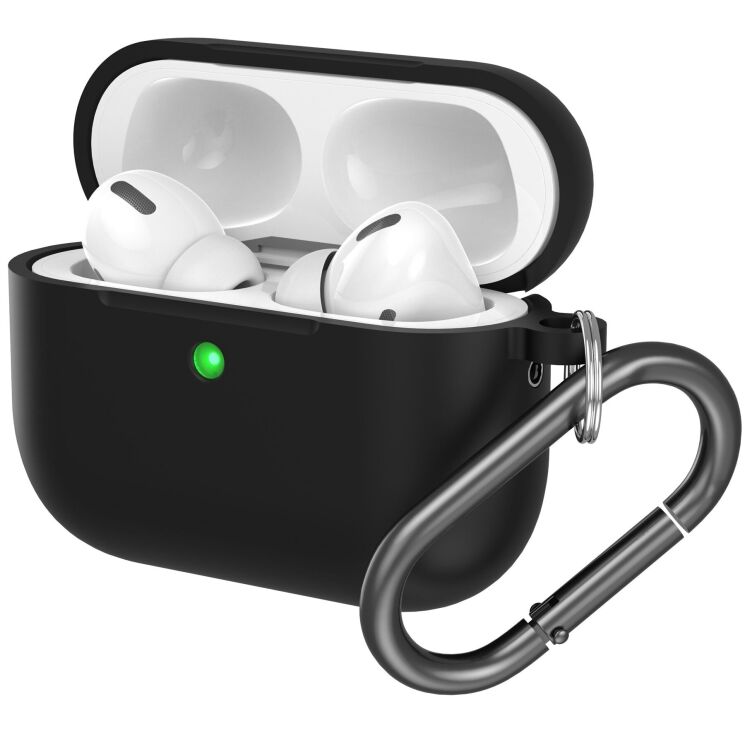 Защитный чехол Deexe Matte Case (FH) для AirPods Pro 3 - Black: фото 4 из 4