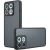 Защитный чехол Deexe Matte Skin для Motorola Edge 70 Max - Transparent / Black: фото 1 из 11