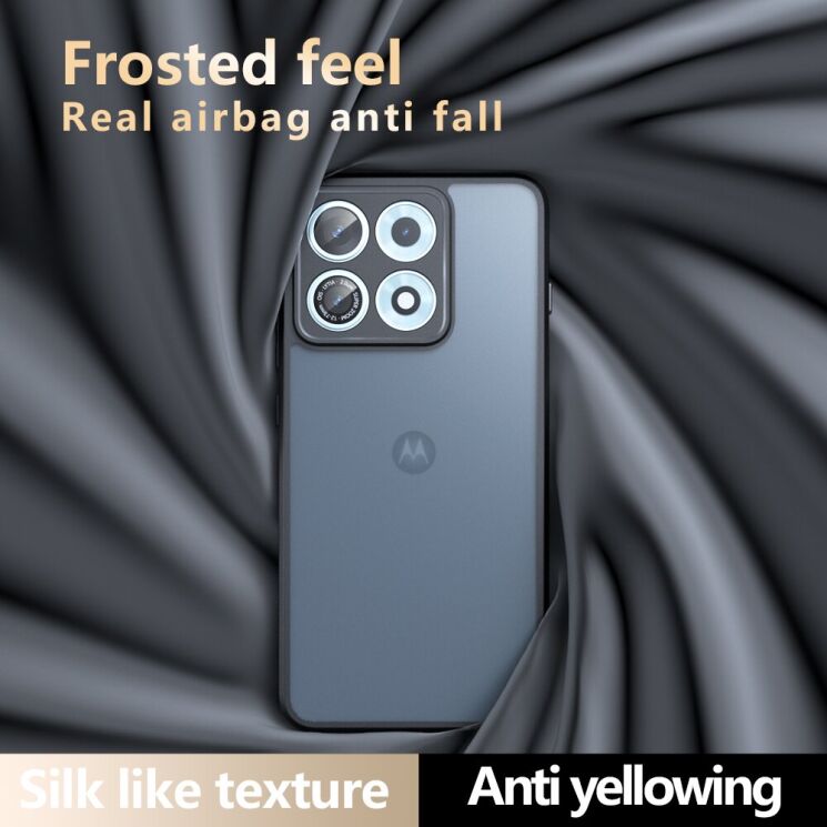 Защитный чехол Deexe Matte Skin для Motorola Edge 70 Max - Transparent / Black: фото 9 из 11