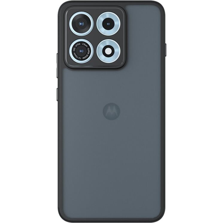Защитный чехол Deexe Matte Skin для Motorola Edge 70 Max - Transparent / Black: фото 2 из 11