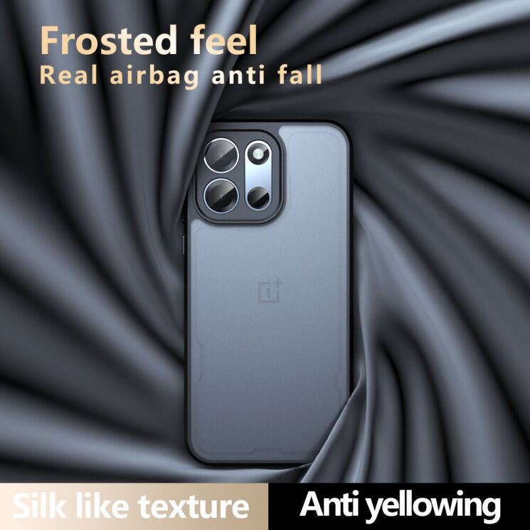 Защитный чехол Deexe Matte Skin для OnePlus Nord 6 / Nord CE6 - Transparent / Black: фото 9 из 11