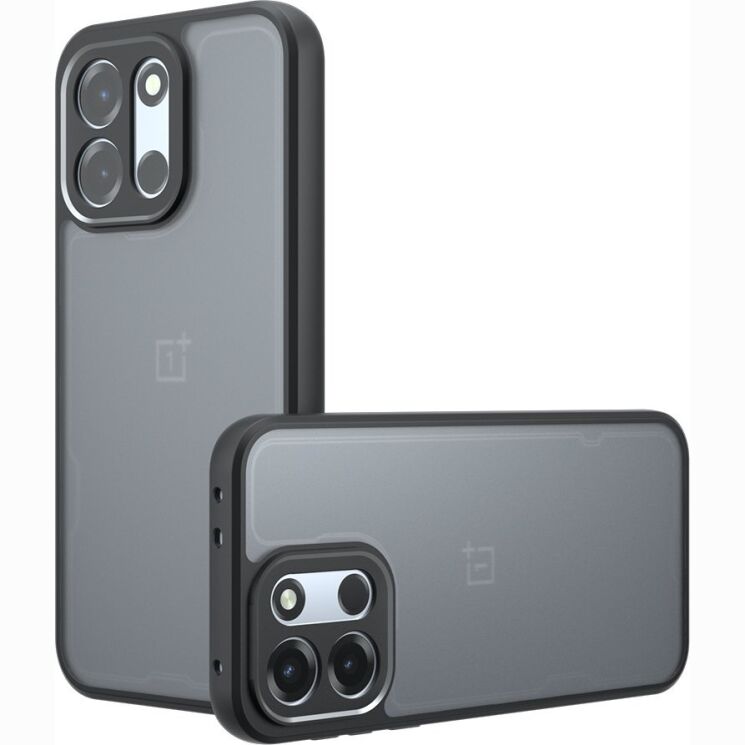 Защитный чехол Deexe Matte Skin для OnePlus Nord 6 / Nord CE6 - Transparent / Black: фото 2 из 11