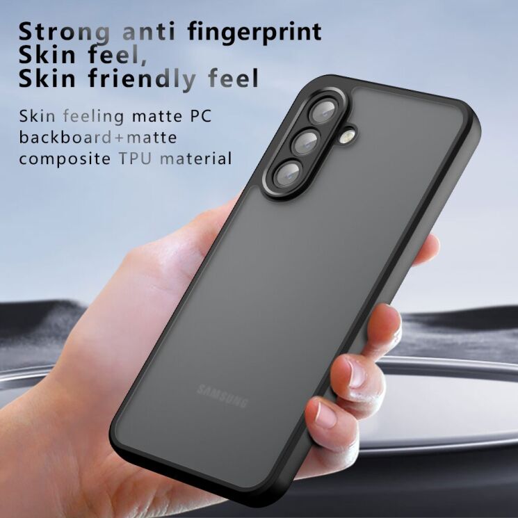 Защитный чехол Deexe Matte Skin для Samsung Galaxy A17 (A175) - Black: фото 8 из 12
